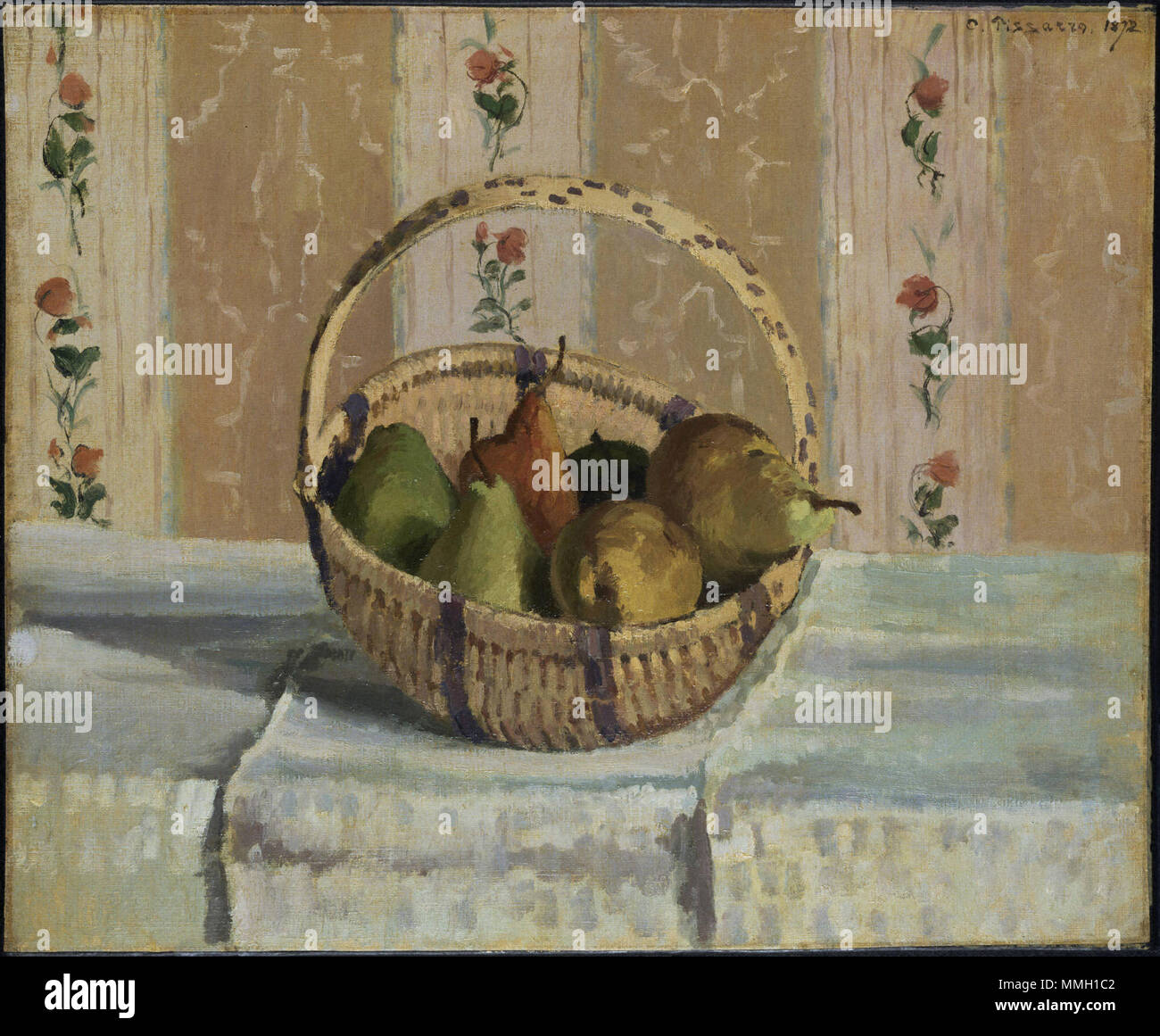 . Inglese: Camille Pissarro (1830-1903) era uno dei più influenti artisti impressionisti e un importante maestro e mentore di artisti come Paul Cézanne e Paul Gauguin. Egli ha la distinzione di essere l'unico pittore nel gruppo per presentare a tutti gli otto mostre impressionista, svoltasi tra il 1874 e il 1886. Pissarro raccomandato per un nuovo modo di dipingere che si ribellarono contro i dettami accademici; egli era anche noto per il suo radicalismo politico. Pissarro nacque a San Tommaso, poi la parte danese delle Isole Vergini da padre francese da un portoghese ebrei sefarditi in famiglia e una m Foto Stock