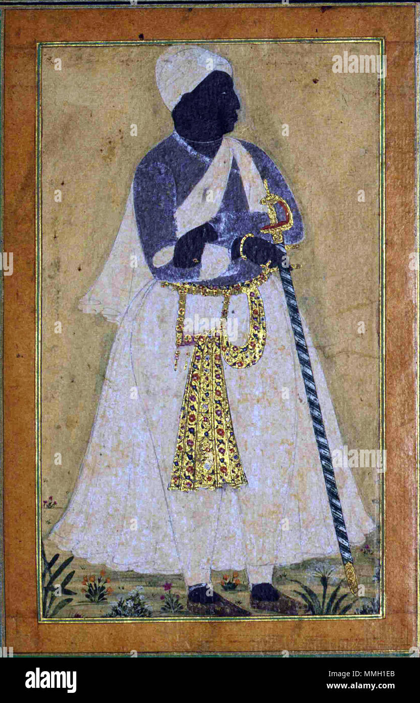 . Inglese: Data di creazione: ca. 1682 Dimensioni display: 5 29/32 in. x 3 15/16 in. (15 cm x 10 cm) Linea di credito: Edwin Binney terza raccolta numero di adesione: 1990.461 Collection: il San Diego Museum of Art . 14 dicembre 2004, 11:50:06. Inglese: thesandiegomuseumofartcollection un uomo nero poggia su una lunga personale (6125084816) Foto Stock