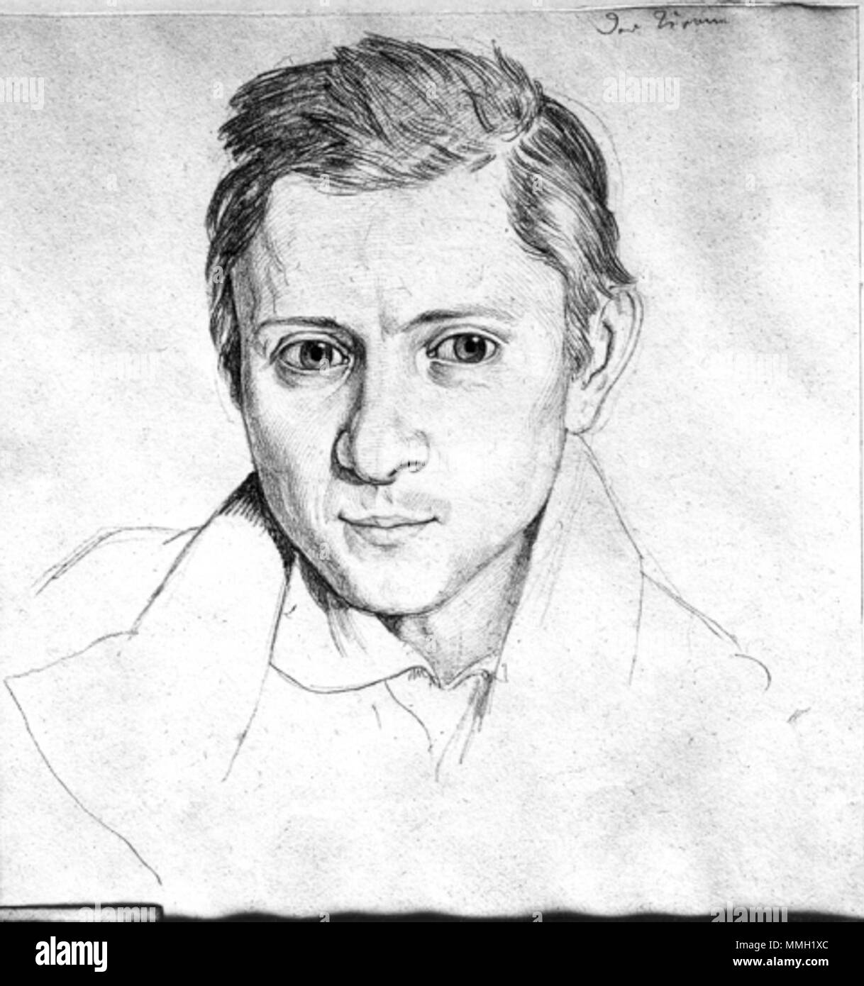 . Der Freund wurde von Führich 'der Tyrann' genannt. Tedesco: Jugendbildnis Adolf Zimmermanns. Xix secolo. Joseph von Führich (-1876) Descrizione pittore austriaco, pedagogista e docente universitario Data di nascita e morte 9 Febbraio 1800 / 1800 13 marzo 1876 Luogo di nascita e morte Chrastava Vienna posizione Lavoro Vienna, Praga, Roma competente controllo : Q324318 VIAF:?ISNI 12578830:?0000 0001 1098 1242 ULAN:?500006708 LCCN:?nr00036544 WGA:?FÜHRICH, Joseph von WorldCat Fuehrich Zimmermann Foto Stock