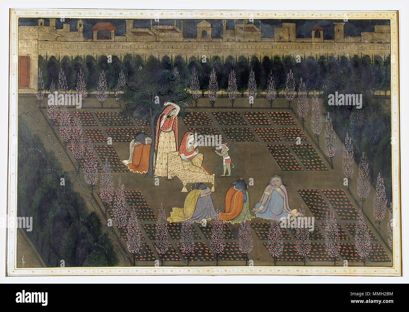 . Inglese: Titolo serie: Rama di viaggio nome Suite: Ramayana Data di creazione: ca. 1775 Dimensioni display: 9 19/32 in. x 14 1/16 in. (24,4 cm x 35,7 cm) Linea di credito: Edwin Binney terza raccolta numero di adesione: 1990.1260 Collezione: <a href='http://www.sdmart.org/art/our-collection/asian-art' rel="nofollow">Il San Diego Museum of Art</a> . 12 Settembre 2001 15:03:49. Inglese: thesandiegomuseumofartcollection Hanuman porta Sita Rama dell anello (6124590925) Foto Stock