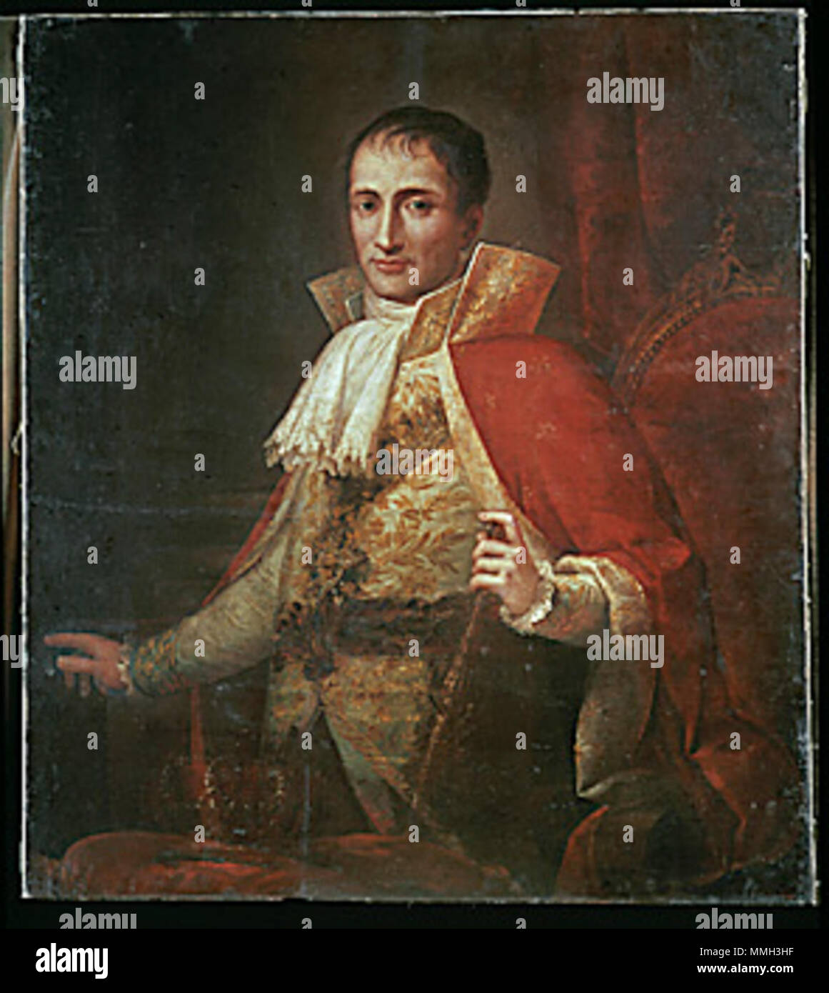 40-06-11/20 Français : Ritratto en buste de Giuseppe Bonaparte (1768-1844) . 1808. Flaugier- Giuseppe Bonaparte Foto Stock