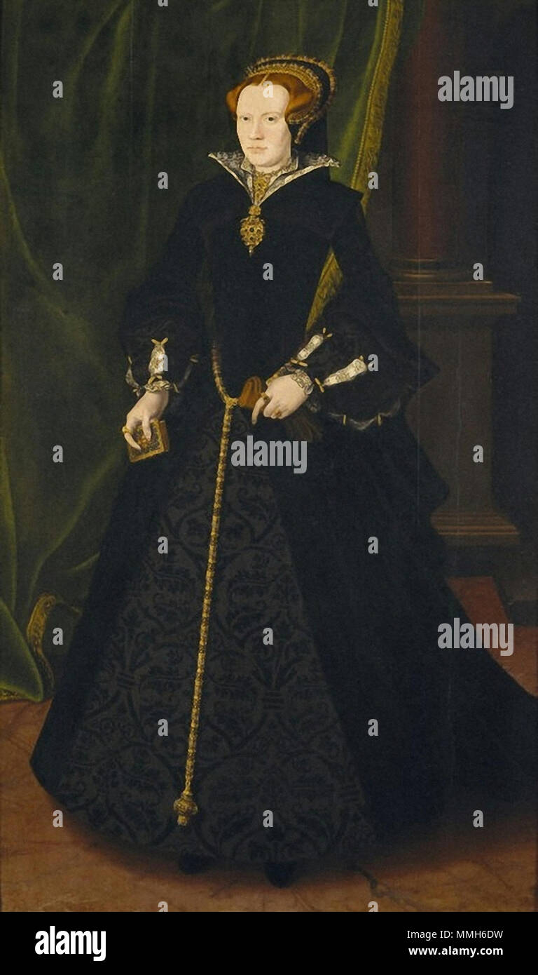 Ritratto di Maria di Dudley, Lady Sidney, moglie di Sir Henry Sidney. circa 1550-1555. Hans Eworth Maria Dudley Lady Sidney Foto Stock