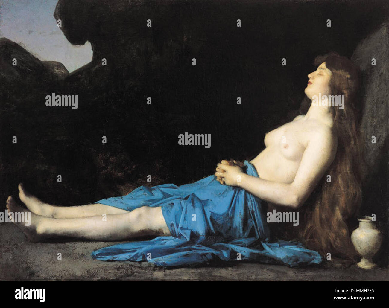 Madeleine dans le désert. Tra il 1851 e il 1874. Hennerici Madeleine (RO 122) Foto Stock