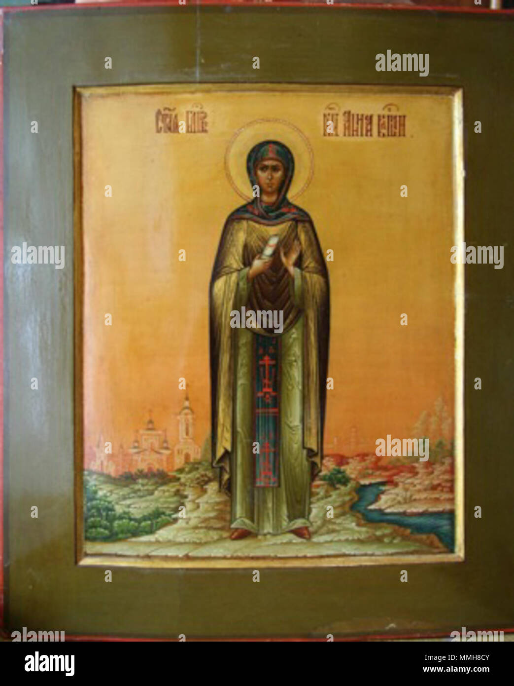 . Прп. Анна Кашинская. Икона. Россия. Конец XIX в. Ризница Покровского Академического храма Московской Духовной Академии. . Xix secolo. sperduta 47 Anna Kashinskaya 01 Foto Stock