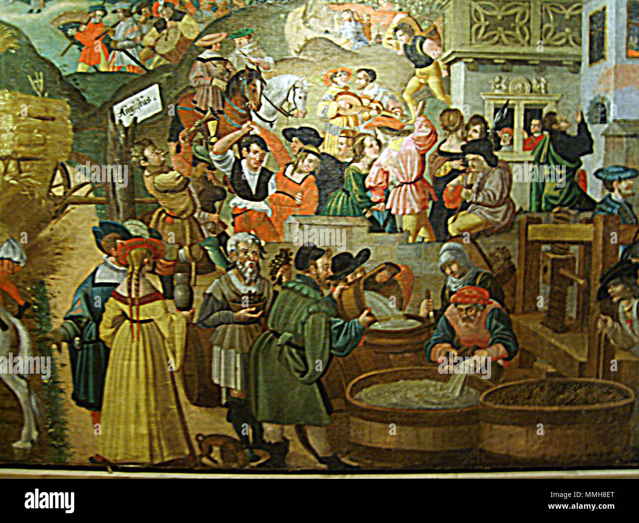 . Augsburger Monatsbilder Juli - Agosto - Settembre dettaglio aus der ständigen Sammlung des Deutsches Historisches Museum di Berlino . 8 settembre 2007. Wuselig 63 Augsburg2-detail1 Foto Stock