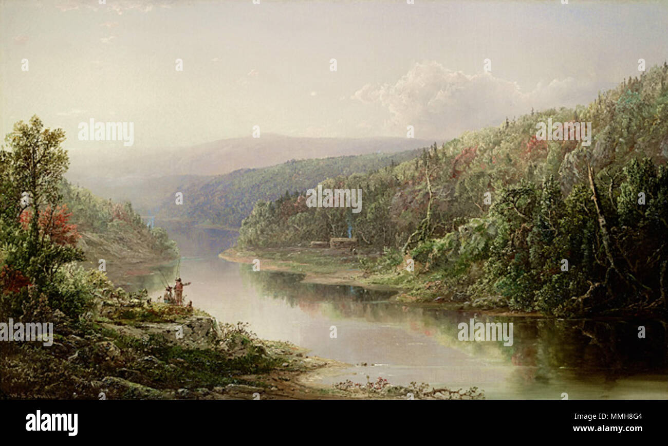 6, 10/10/07, 7:00, 8C, 3620x6089 (515+365), 88%%%%%%%%%%%%%%%%, Personalizzato, 1/50 s, R49.6, G23.8, B37.4 Pesca sul Potomac, Eastern Panhandle, West Virginia - Sonntag Foto Stock