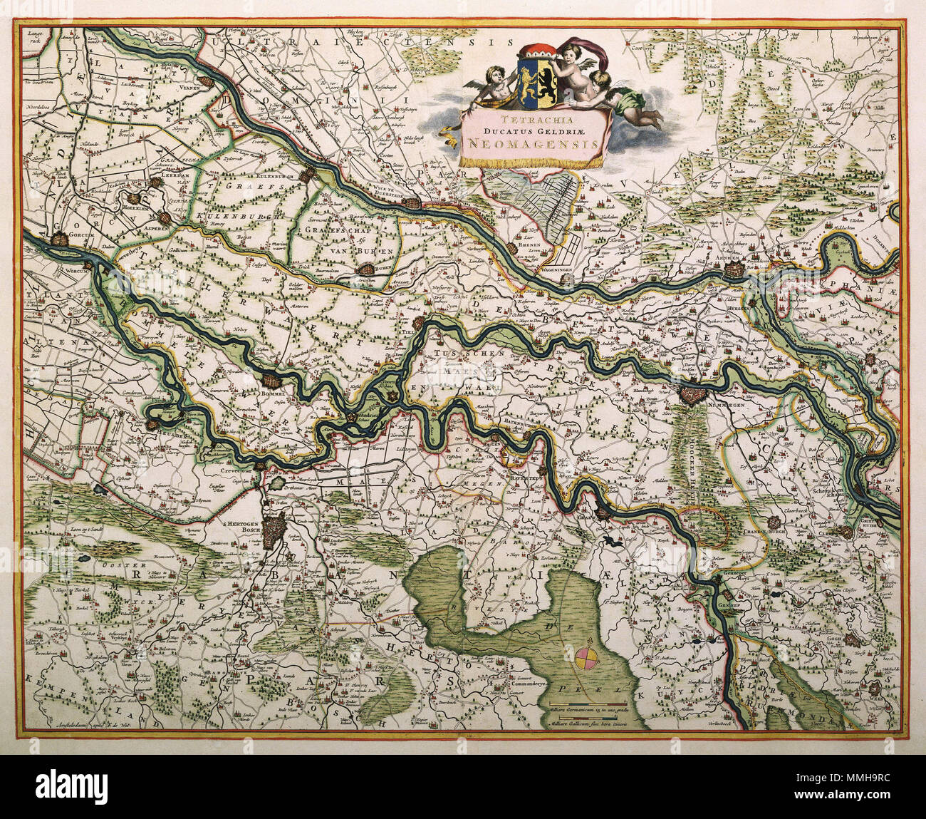 Nederlands Deze Kaart Van Het Kwartier Nijmegen Van Het Hertogdom nederlands-deze-kaart-van-het-kwartier-nijmegen-van-het-hertogdom
