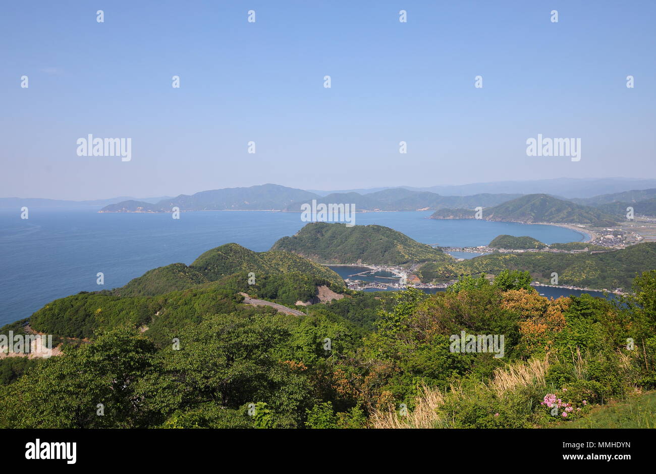 Giappone mare costa Fukui Giappone Foto Stock