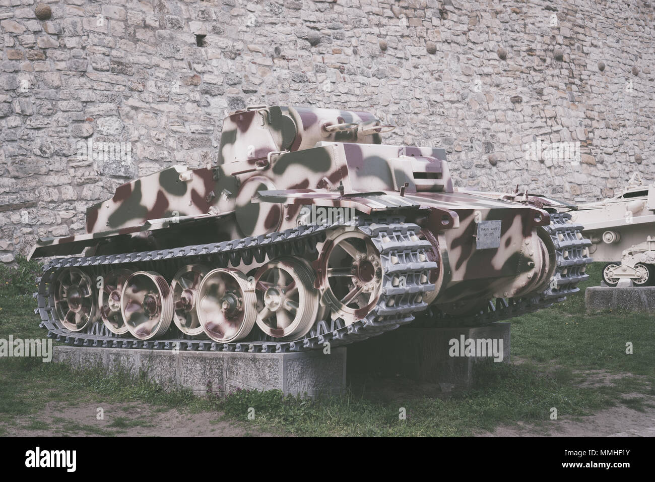 Tedesco serbatoio di luce Panzer I o Panzerkampfwagen Pz. Kpfw. Ho Ausf. F (VK18.01) dalla seconda guerra mondiale Foto Stock