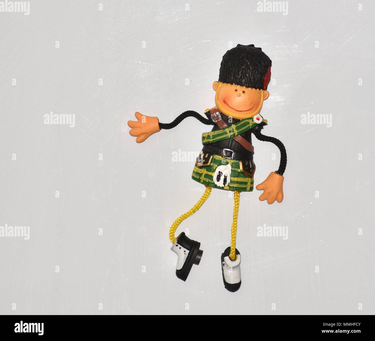 Lo scozzese in kilt frigo magnete Foto Stock