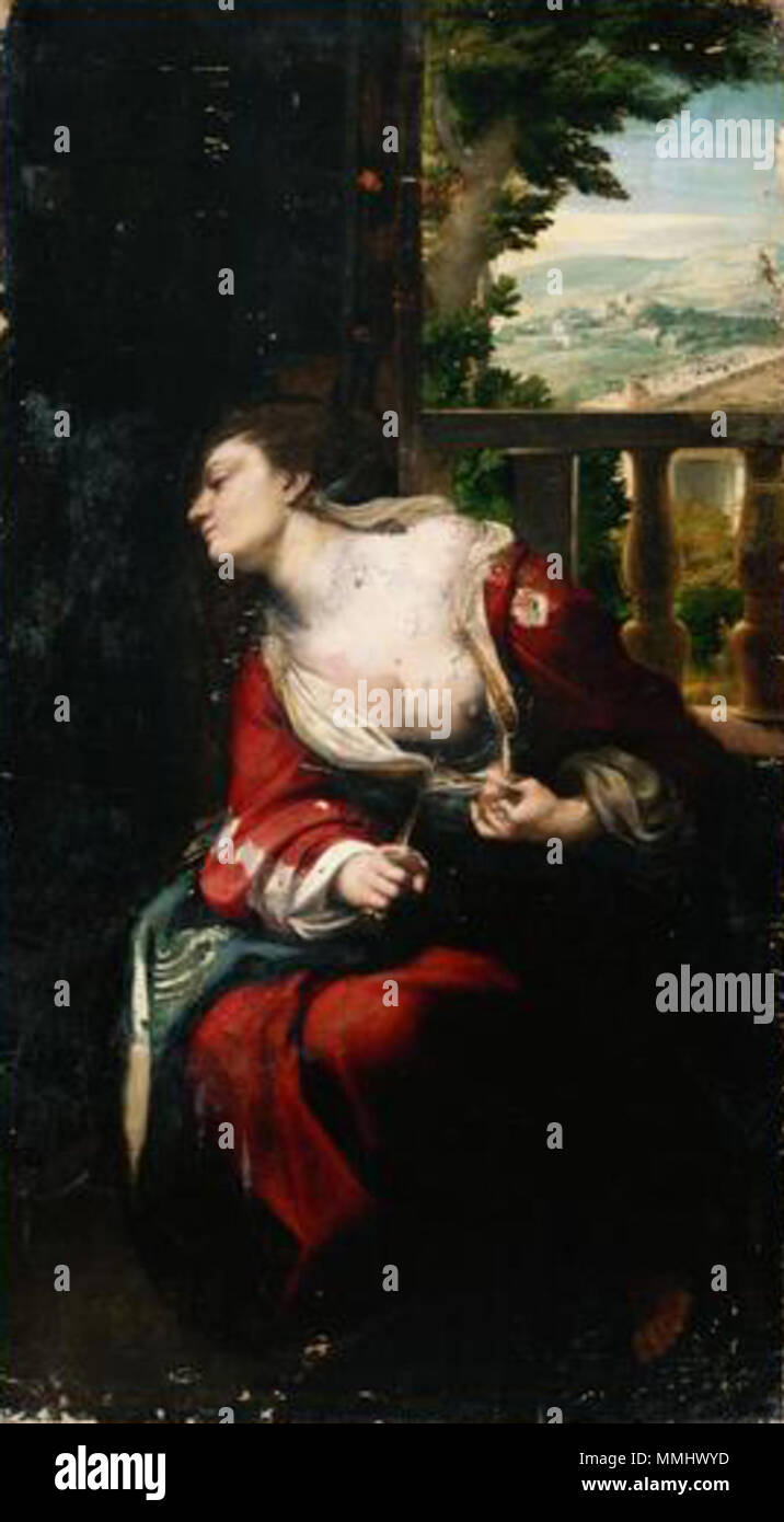 Deutsch: Lukrezia . Deutsch: um 1520/1530 . Correggio 065 Foto Stock