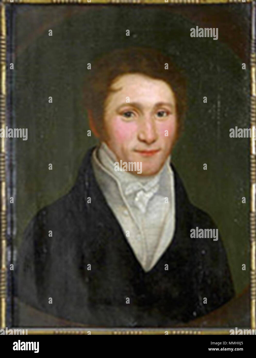 . Inglese: w:DE:Friedericke Julie Lisiewski: Ritratto di Johann Heinrich Viereck (1780-1851), più tardi Oberappellationsgerichtsvizepräsident a Rostock, c 1820, collezione privata Friederike Julie Lisiewski Foto Stock