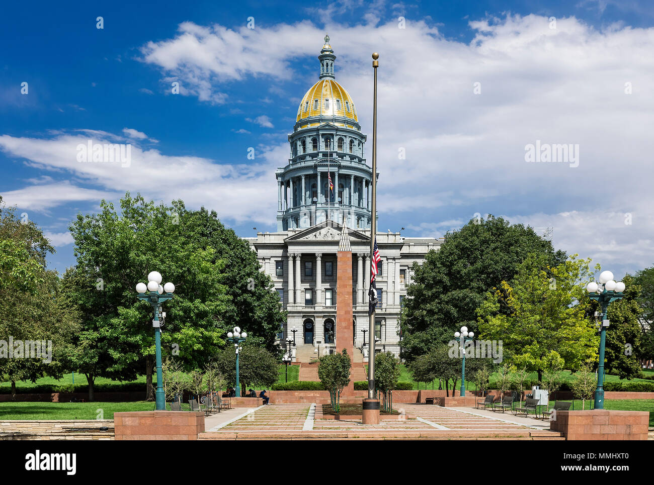 Colorado State Capitol Building si trova a Denver, Colorado, STATI UNITI D'AMERICA Foto Stock