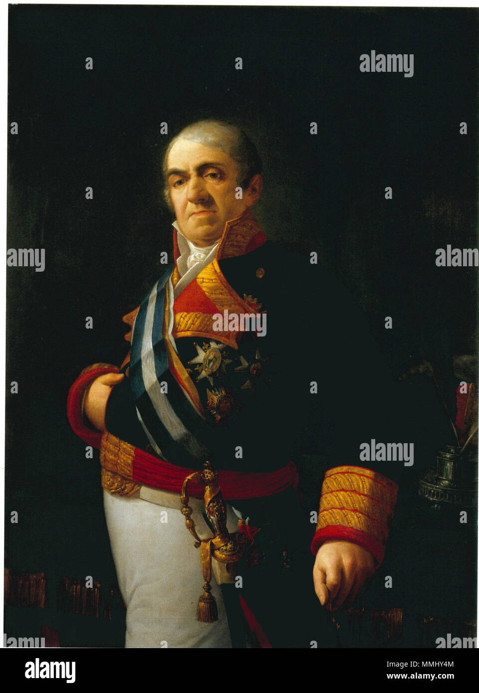 El General Francisco Javier Castaños (Real Academia de la Historia de Madrid) Foto Stock