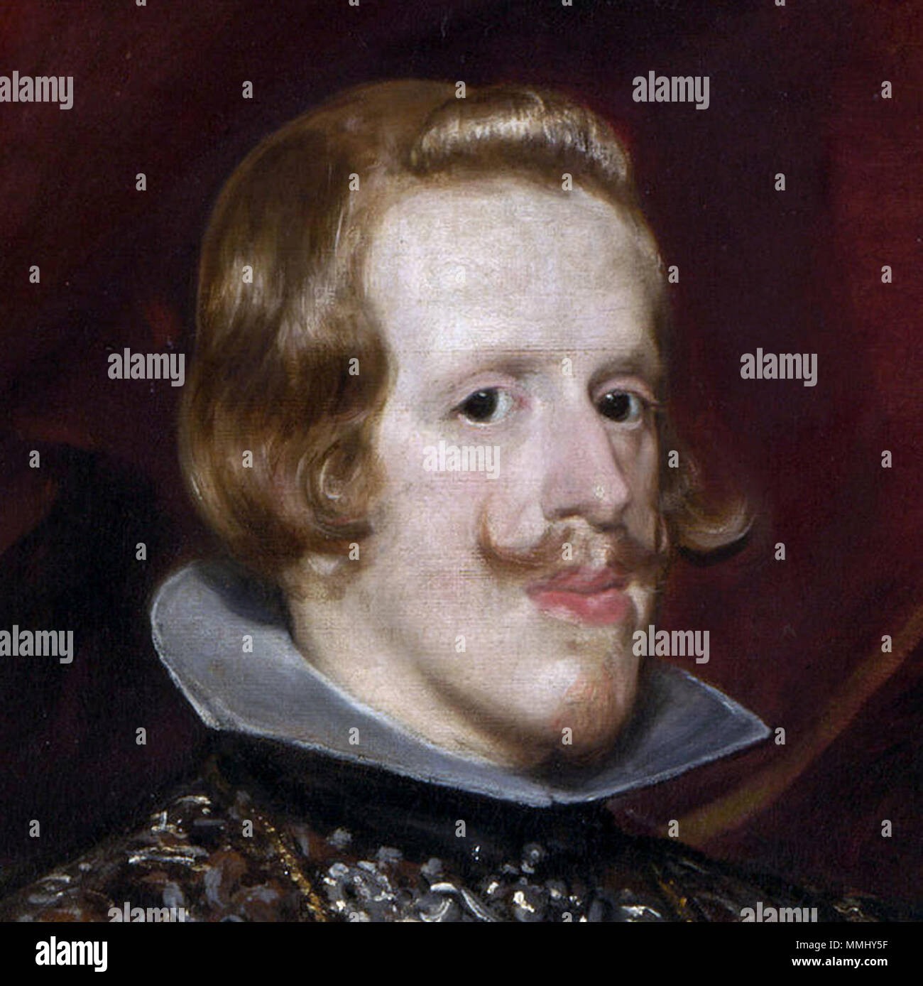 Felipe IV de castaño y plata, da Diego Velázquez-ritagliato Foto Stock