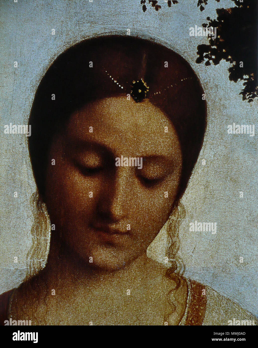 Giuditta con la testa di Holophernes dettaglio. 1504. Giorgione - Judith 1 Foto Stock