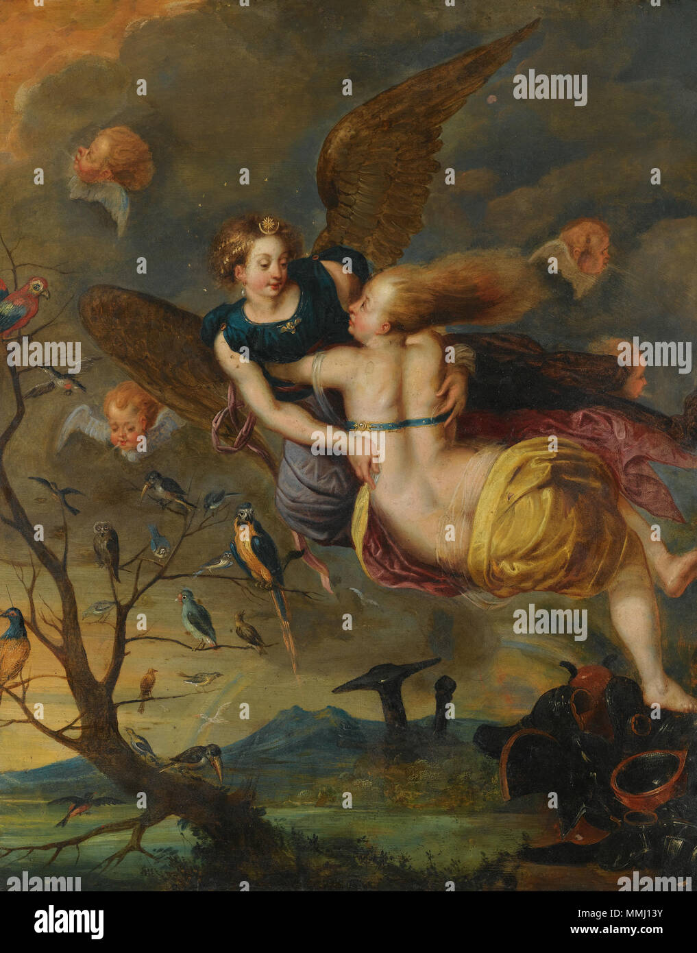 Allegoria dell'aria seguace di Jan Brueghel il Giovane (1601-1678) nomi alternativi Jan Bruegel (II), Jan Brueghel (II), Jan Brueghel il Giovane Descrizione pittore fiammingo e disegnatore Data di nascita e morte 13 settembre 1601 (battezzato) 1 settembre 1678 Luogo di nascita e morte Anversa Anversa sede di lavoro Italia (1622-agosto 1625), Anversa (1625-1678) Autorità di controllo : Q285933 VIAF: 42046414 ISNI: 0000 0000 8376 3302 ULAN: 500013747 LCCN: N85095027 WGA: BRUEGHEL, Jan il giovane WorldCat seguace di Jan Breughel il giovane - un'allegoria di aria Foto Stock