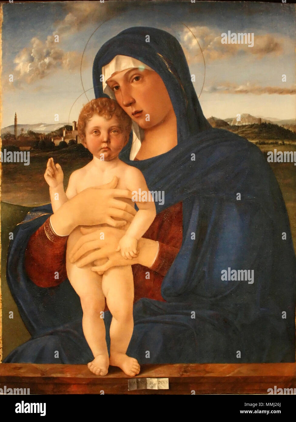 . Giovanni Bellini (circa 1430-1516) nomi alternativi Giambellino Descrizione pittore italiano, disegnatore, architetto e designer Data di nascita e morte circa 1430 29 Novembre 1516 / 1516 Luogo di nascita e morte Venezia Venezia periodo di lavoro tra circa 1455 e circa 1516 sede di lavoro Venezia (tra circa 1455 e circa 1516), Padova (1460), Pesaro (1488-1489) Autorità di controllo : Q17169 VIAF: 100161245 ISNI: 0000 0001 1453 2217 ULAN: 500019244 LCCN: N50007140 NLA: 35017113 WorldCat Italiano: Madonna Contrarini Acquisizione : 1838, dono di Girolamo Contarini. Français : Madonna Foto Stock