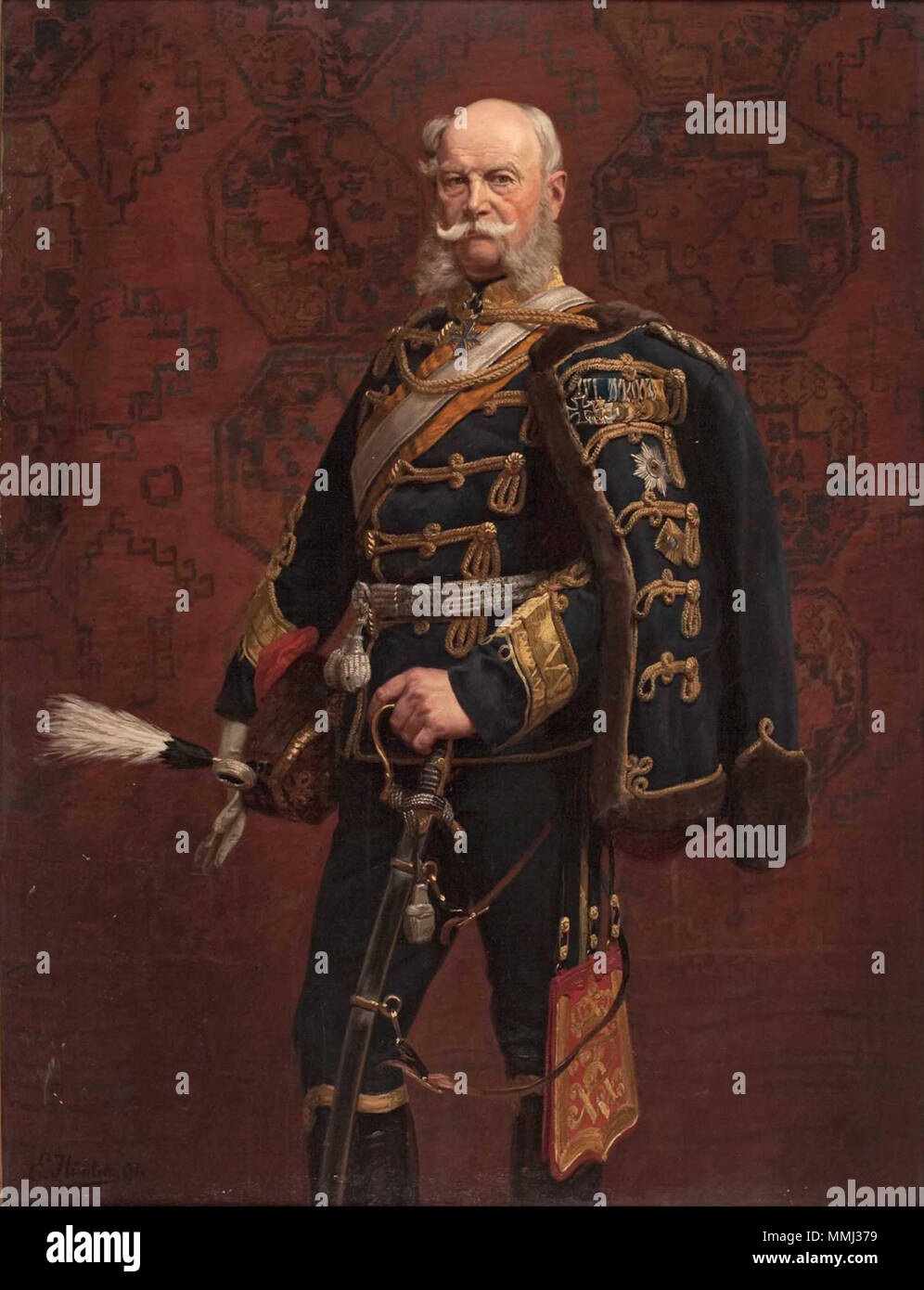 Il Kaiser Guglielmo I.. 1891. Kaiser-WILHELM-MI Foto Stock