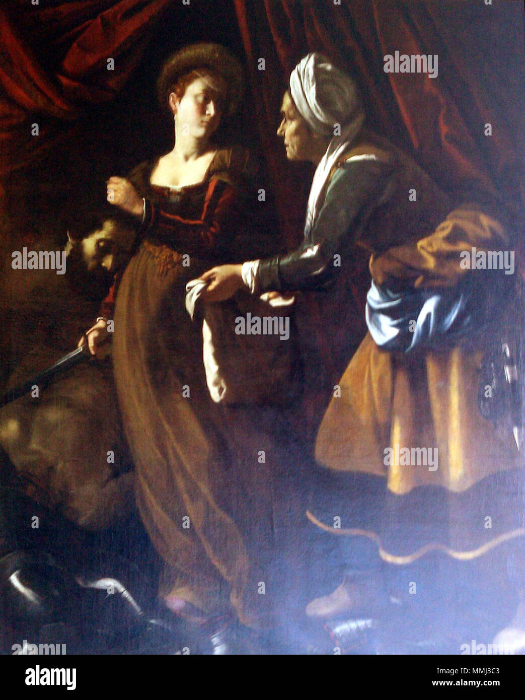 Judith decapitazione Oloferne. 1620 s. Judith decapitazione Oloferne di Grammatica Foto Stock