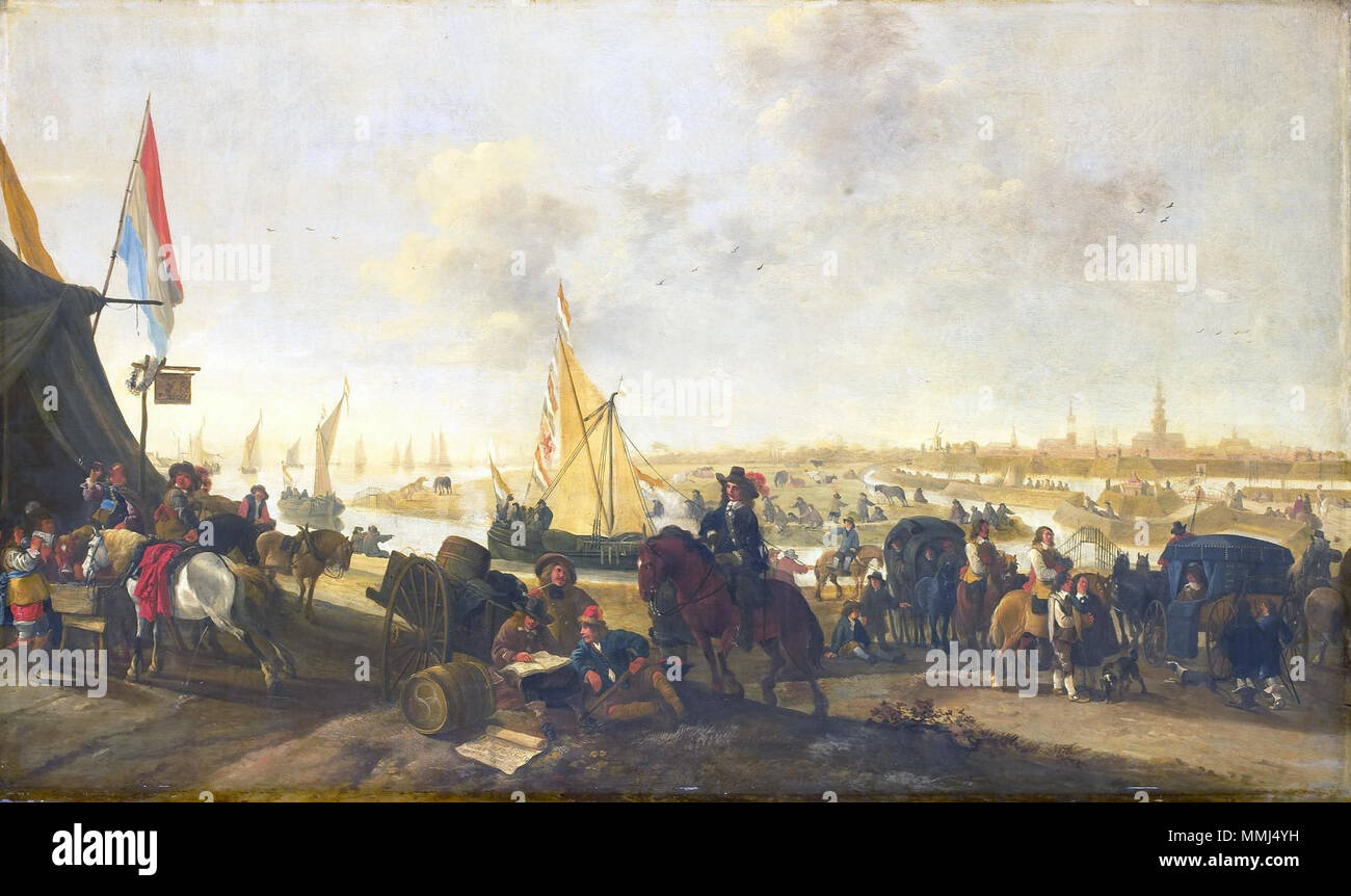 La cattura di Hulst dagli spagnoli, 5 novembre 1645.. 1645. De verovering van Hulst - assedio e cattura di Hulst nel 1645 (Hendrick de Meijer) Foto Stock