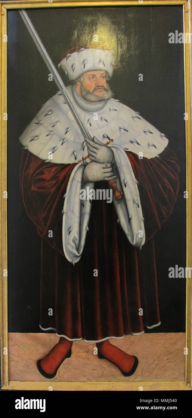 Federico III (1463-1525), il saggio, Elettore di Sassonia. tra circa 1540 e circa 1545. Bottega di Cranach il giovane Federico III il saggio, 1540-45 ca Foto Stock