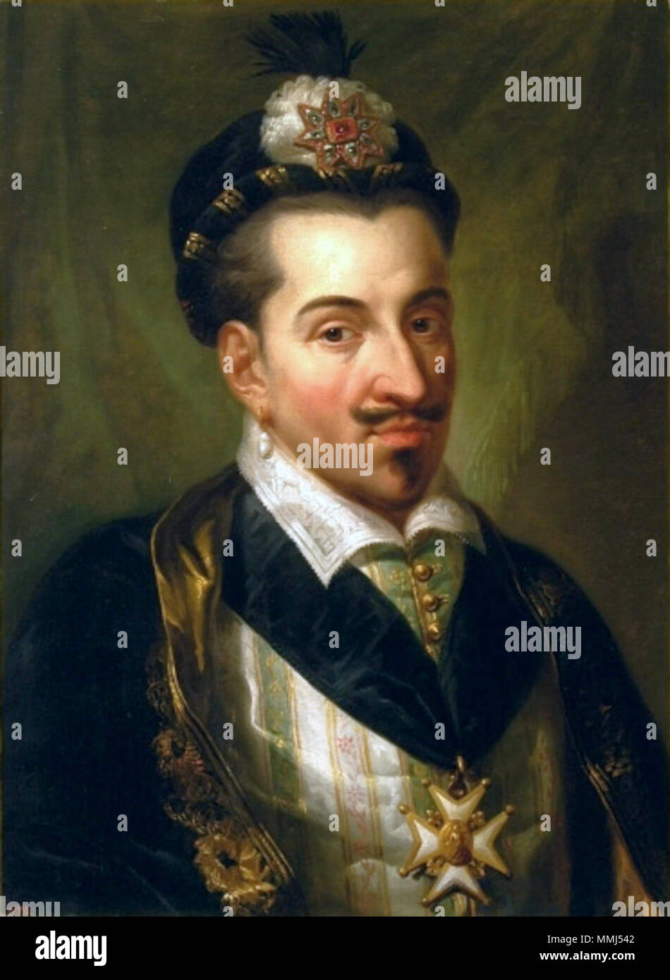 Inglese: Ritratto di Henry Valois. Polski: Portret Henryka Walezego. Tra il 1768 e il 1771. Bacciarelli - Henri Foto Stock