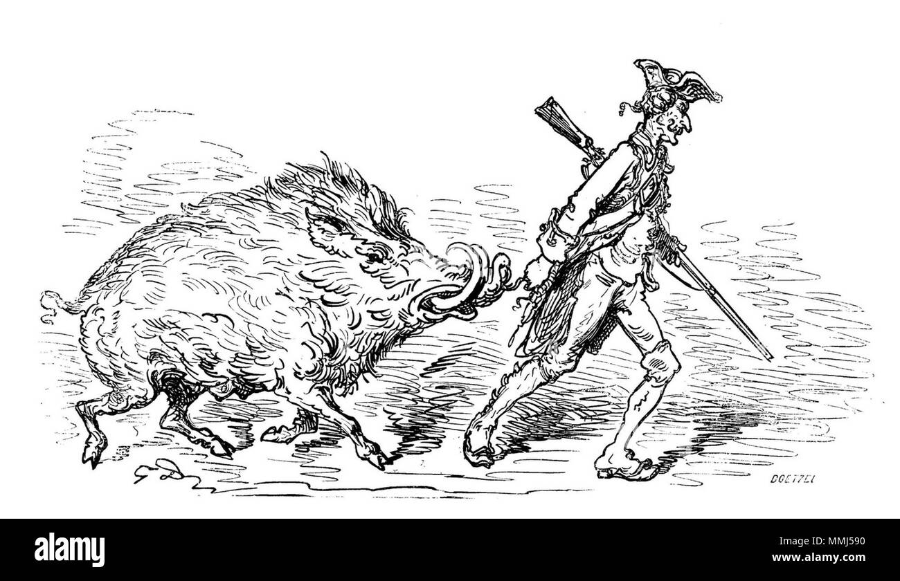 Gustave Doré - Baron von Münchhausen - 014 Foto Stock