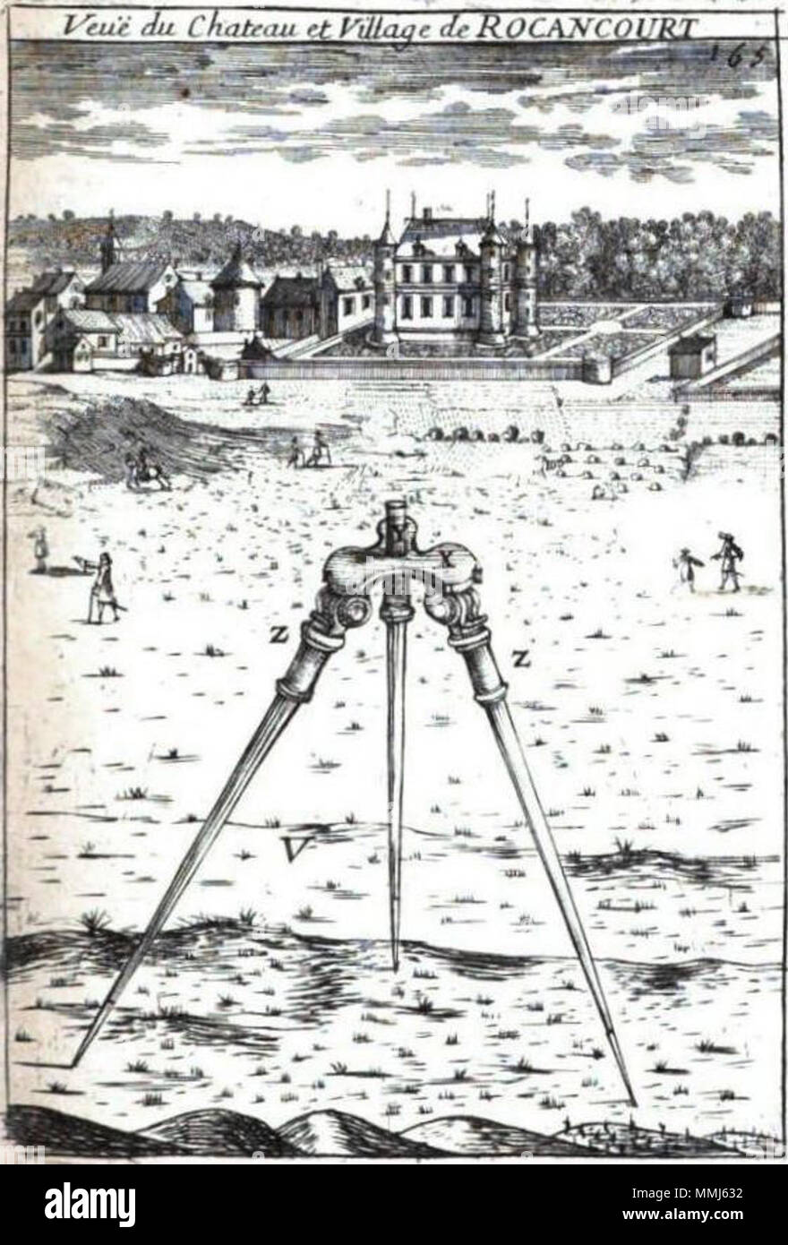 Des pieds d'instrumens de mathématique (Géométrie pratique, t. 1, pl. 64) Foto Stock