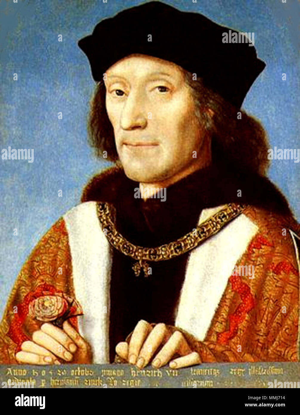 Enrico VII d'Inghilterra. 1500. Henry Tudor di Inghilterra Foto Stock