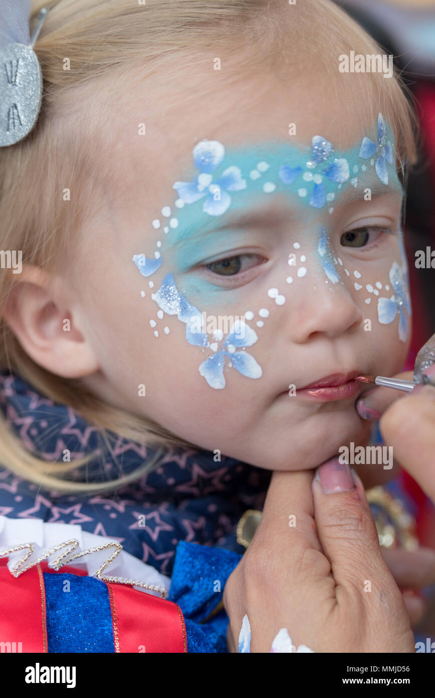 Face painting bambina Foto Stock