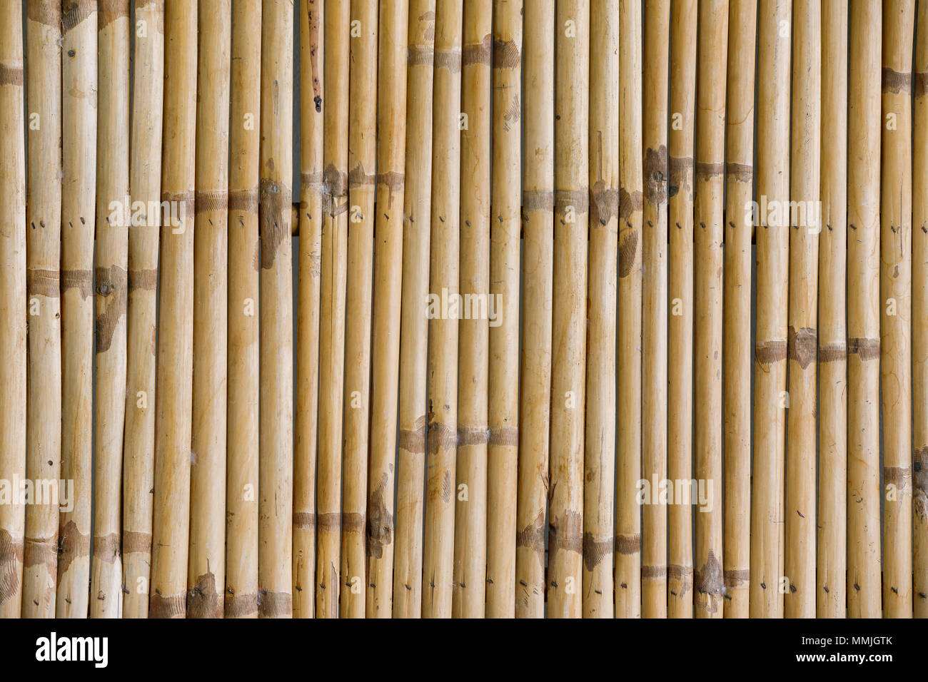 Il colore marrone Recinto di bambù sfondo Foto Stock