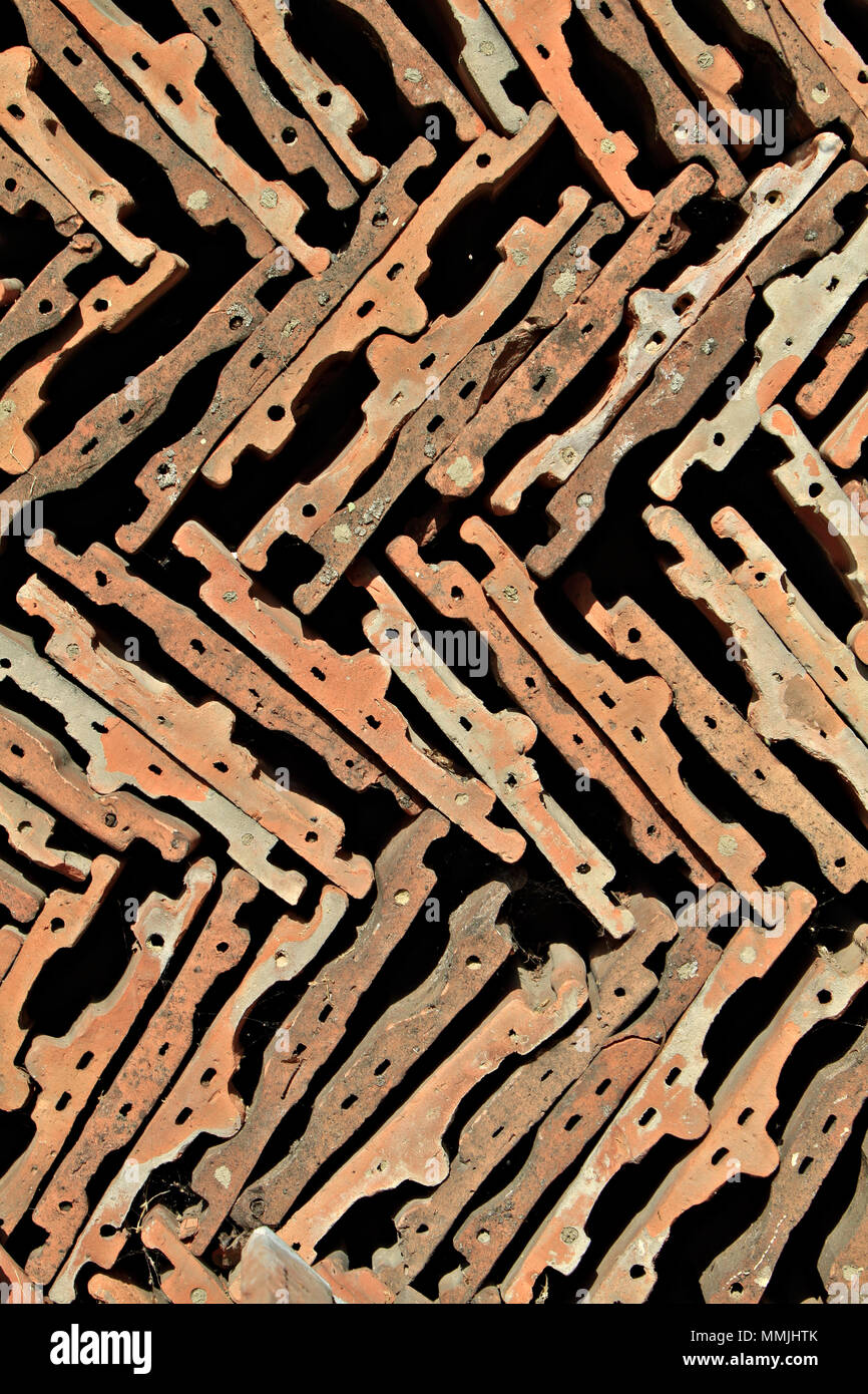 Le tegole di sfondo Foto Stock
