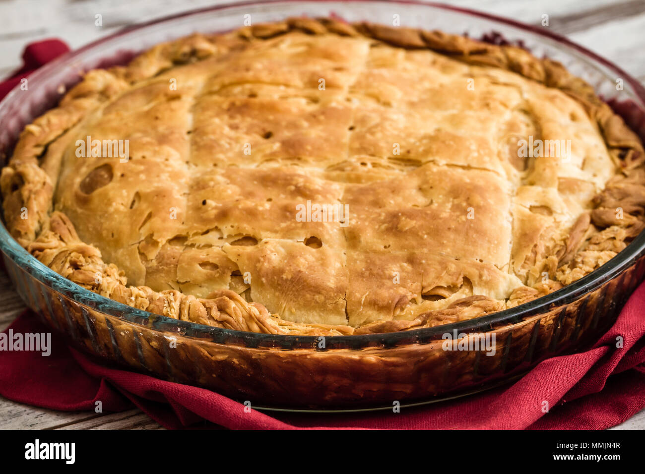 Tatar borek, Gobete con carne, cibi tradizionali provenienti dalla Turchia Foto Stock
