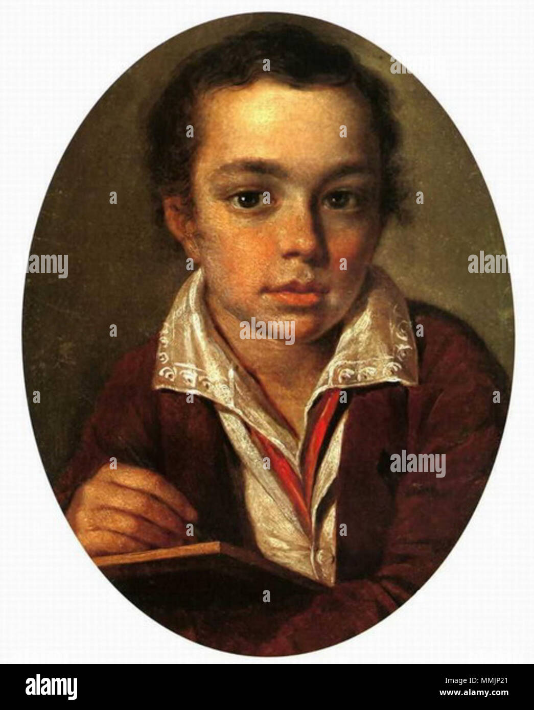 . Портрет А.Путятина. . 1815. Alexey Venetsianov (1780-1847) nomi alternativi Deutsch: Alexei Gawrilowitsch Wenezianow inglese: Alexey Gavrilovich Venetsianov ???????: ??????? ?????????? ?????????? Descrizione pittore russo Data di nascita e morte 18 Febbraio 1780 16 dicembre 1847 Luogo di nascita e morte Mosca Tver posizione di lavoro a San Pietroburgo e a Mosca, Tver competente controllo : Q515879 VIAF:?ISNI 59877754:?0000 0001 0977 7711 ULAN:?500010365 LCCN:?n81096270 NLA:?35579274 WorldCat A.Putyatin da Venetsianov Foto Stock