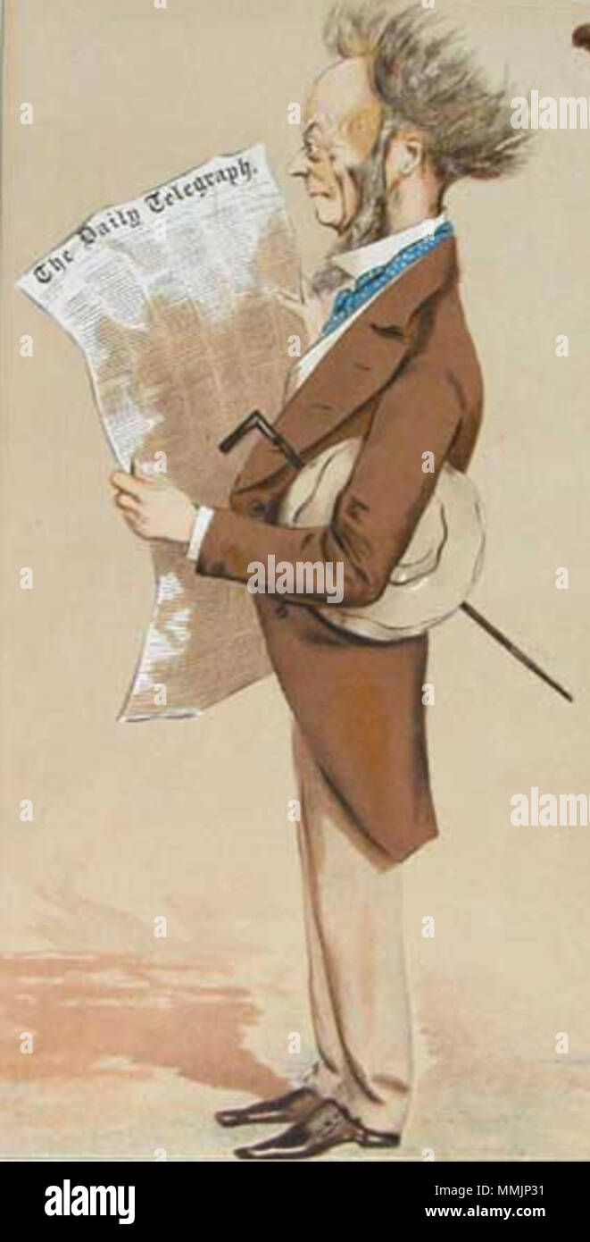 . Polski: Karykatura 5. księcia Buccleuch inglese: Caricatura di Walter Montagu Douglas Scott, quinto Duca di Buccleuch. Leggere la didascalia "le relative classi". . Il 25 gennaio 1873. Prosper d'Épinay (1836-1914) 18 5a duca di Buccleuch di Leslie Ward Foto Stock