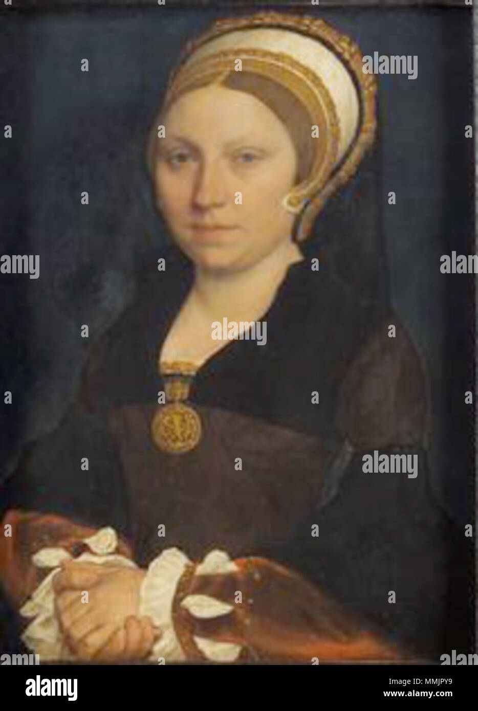 Deutsch: Bildnis einer englischen Dame . Deutsch: um 1540/1543 Inglese: intorno al 1540/1543 . Hans Holbein d. J. 081 Foto Stock