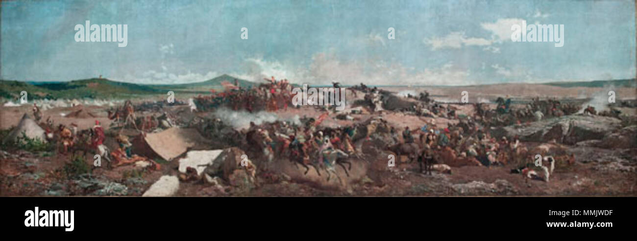 Català: La batalla de Tetuan inglese: la Battaglia di Tetuan Español: La batalla de Tetuán . tra il 1862 e il 1864. Fortuny La batalla de Tetuan Foto Stock Català: La batalla de Tetuan inglese: la Battaglia di Tetuan Español: La batalla de Tetuán . tra il 1862 e il 1864. Fortuny La batalla de Tetuan Foto Stock