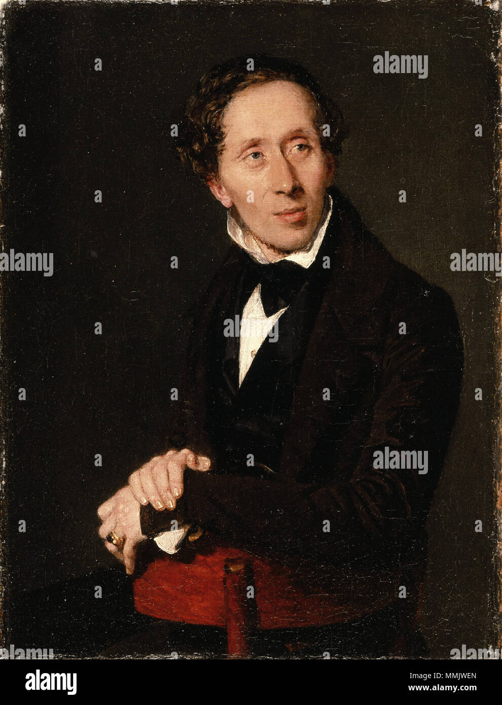 Inglese: Ritratto di Hans Christian Andersen . 1836. HCA 1836 da C.A. Jensen Foto Stock