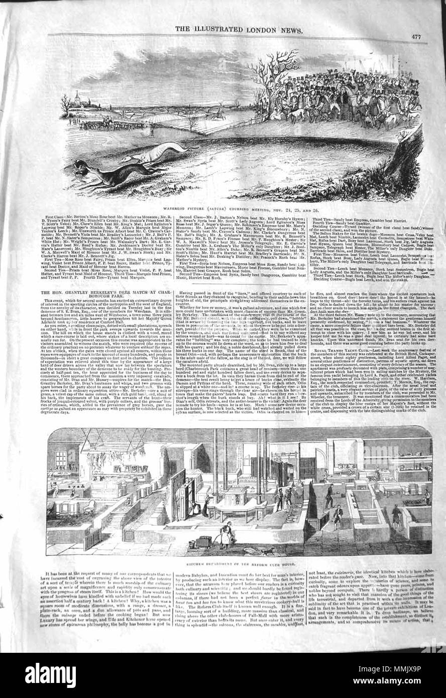 . Il Illustrated London News, 1842, p. 477 . Il 3 dicembre 1842. ILN sconosciuto 1842, p. 477 Foto Stock