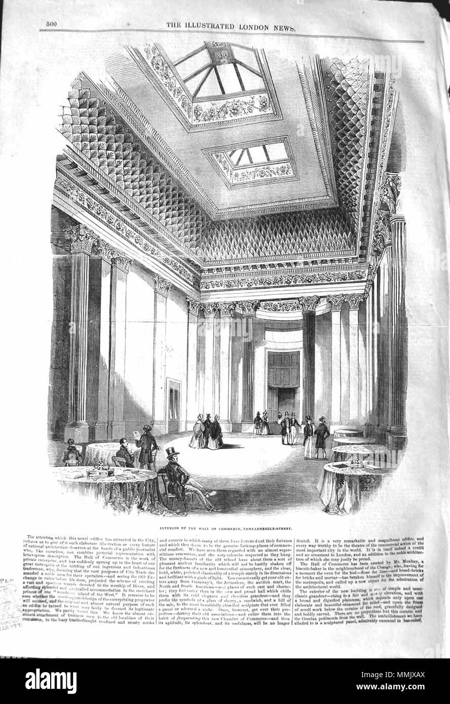 . Il Illustrated London News, 1842, p. 500 . Il 17 dicembre 1842. ILN sconosciuto 1842, p. 500 Foto Stock