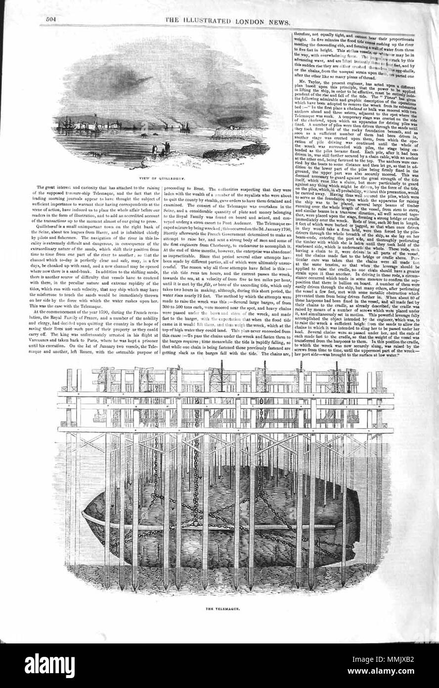 . Il Illustrated London News, 1842, p. 504 . Il 17 dicembre 1842. ILN sconosciuto 1842, p. 504 Foto Stock