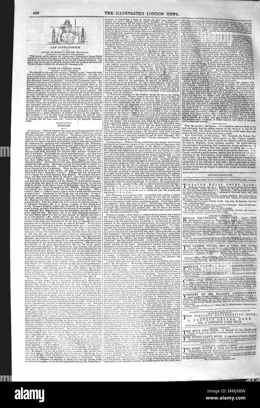 . Il Illustrated London News, 1842, p. 526 . Il 24 dicembre 1842. ILN sconosciuto 1842, p. 526 Foto Stock