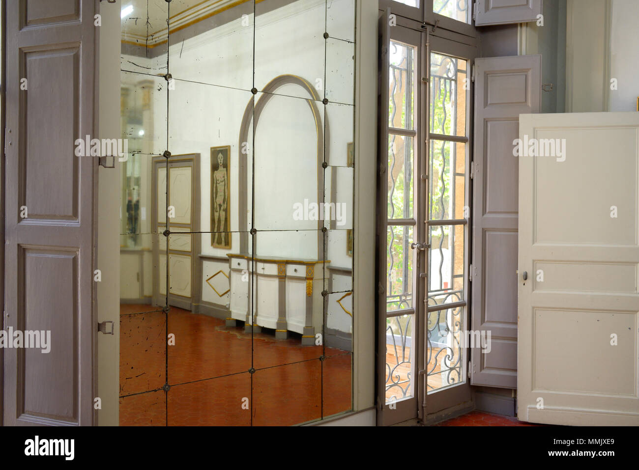 Galleria interna Gallifet Art Center, in c diciottesimo Gallifet Townhouse o hôtel particulier, Aix-en-Provence Provence Francia Foto Stock