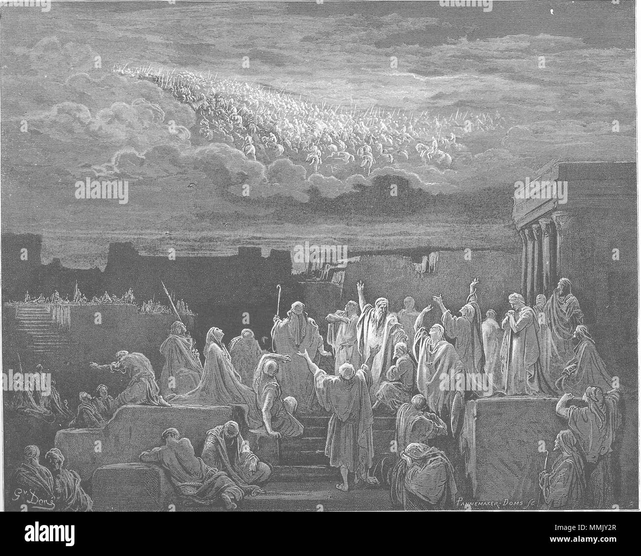 . Inglese: l'esercito appare in cielo (2 Macc. 5:1-4) Русский: Видение жителями Иерусалима армии на небе (2 Макк. 5:1-4) . 1866. Gustave Doré (1832-1883) nomi alternativi Paul Gustave Doré Paul Gustave Louis Christophe Doré descrizione pittore francese, illustrator, incisore e caricaturista Data di nascita e morte 6 Gennaio 1832 23 gennaio 1883 Luogo di nascita e morte di Parigi Strasburgo sede di lavoro Parigi competente controllo : Q6682 VIAF:?ISNI 41839207:?0000 0001 2278 8373 ULAN:?500013657 LCCN:?n79089221 NLA:?35041510 WorldCat 148.L'esercito appare nel cielo Foto Stock