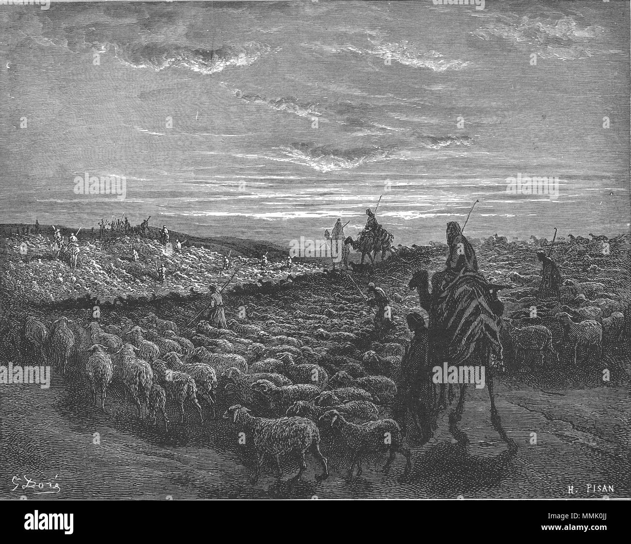 . Inglese: Abramo va al paese di Canaan (GEN. 12:1-6) Русский: Авраам переселяется в землю Ханаанскую (Быт. 12:1-6) . 1866. Gustave Doré (1832-1883) nomi alternativi Paul Gustave Doré Paul Gustave Louis Christophe Doré descrizione pittore francese, illustrator, incisore e caricaturista Data di nascita e morte 6 Gennaio 1832 23 gennaio 1883 Luogo di nascita e morte di Parigi Strasburgo sede di lavoro Parigi competente controllo : Q6682 VIAF:?ISNI 41839207:?0000 0001 2278 8373 ULAN:?500013657 LCCN:?n79089221 NLA:?35041510 WorldCat 011.Abramo va al paese di Canaan Foto Stock