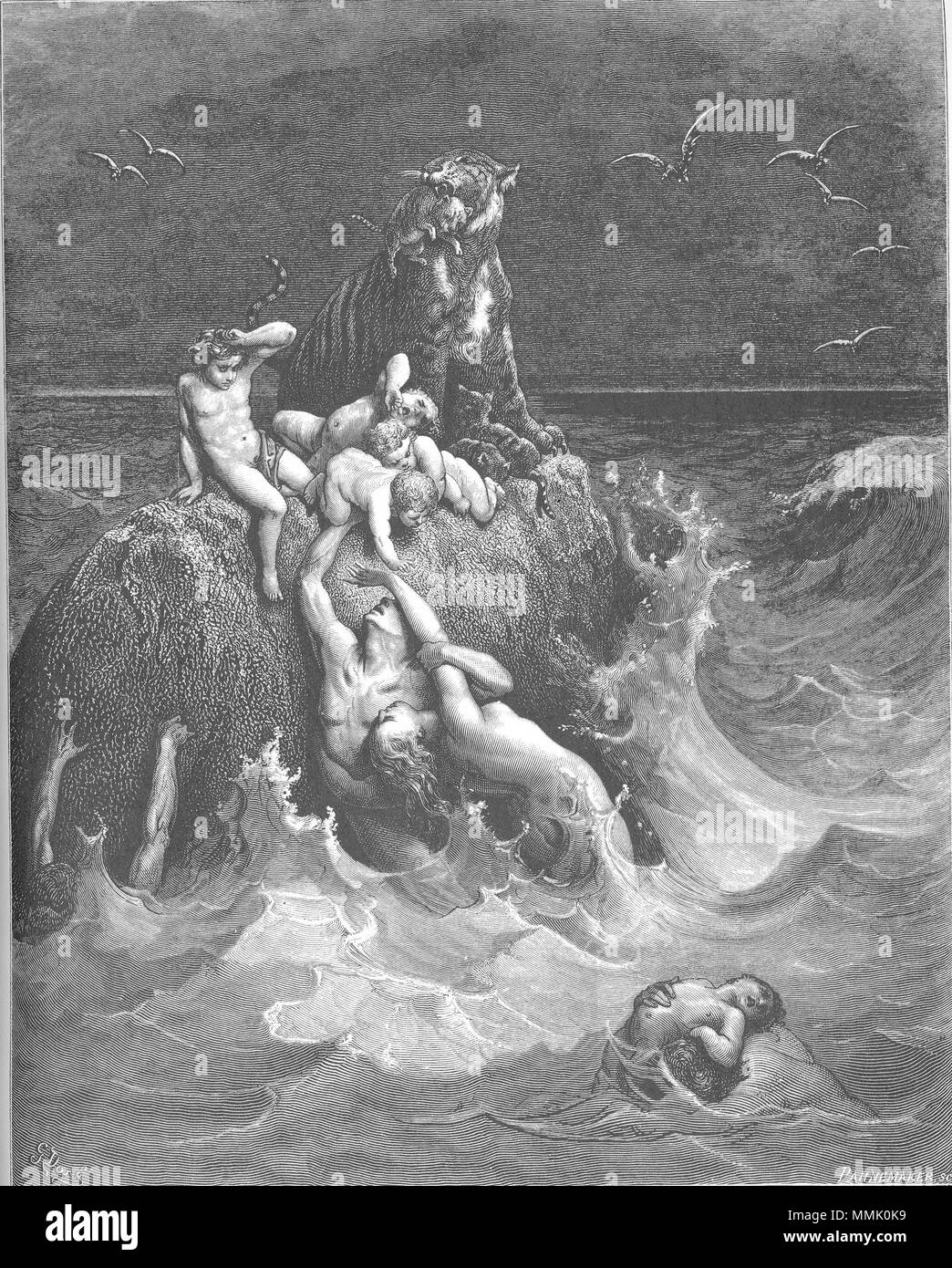 . Inglese: la grande alluvione (GEN. 7:11-24) Русский: Всемирный потоп (Быт. 7:11-24) . 1866. Gustave Doré (1832-1883) nomi alternativi Paul Gustave Doré Paul Gustave Louis Christophe Doré descrizione pittore francese, illustrator, incisore e caricaturista Data di nascita e morte 6 Gennaio 1832 23 gennaio 1883 Luogo di nascita e morte di Parigi Strasburgo sede di lavoro Parigi competente controllo : Q6682 VIAF:?ISNI 41839207:?0000 0001 2278 8373 ULAN:?500013657 LCCN:?n79089221 NLA:?35041510 WorldCat 007.La grande alluvione Foto Stock