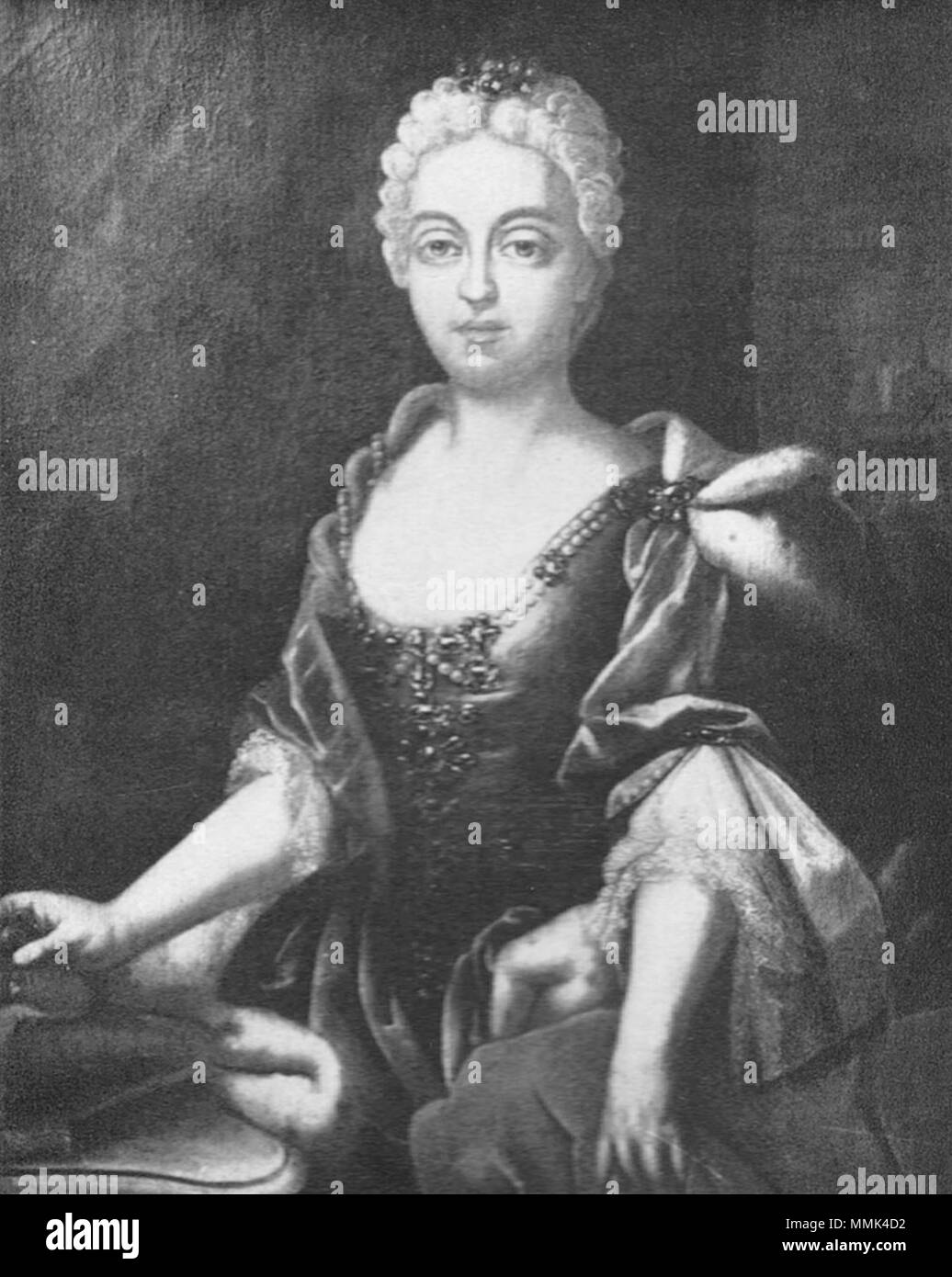 Ritratto di Anna Margaretha von Gemmingen (1711-1771). Il XVIII secolo. Gemmingen-maria-ANNA-margaretha Foto Stock