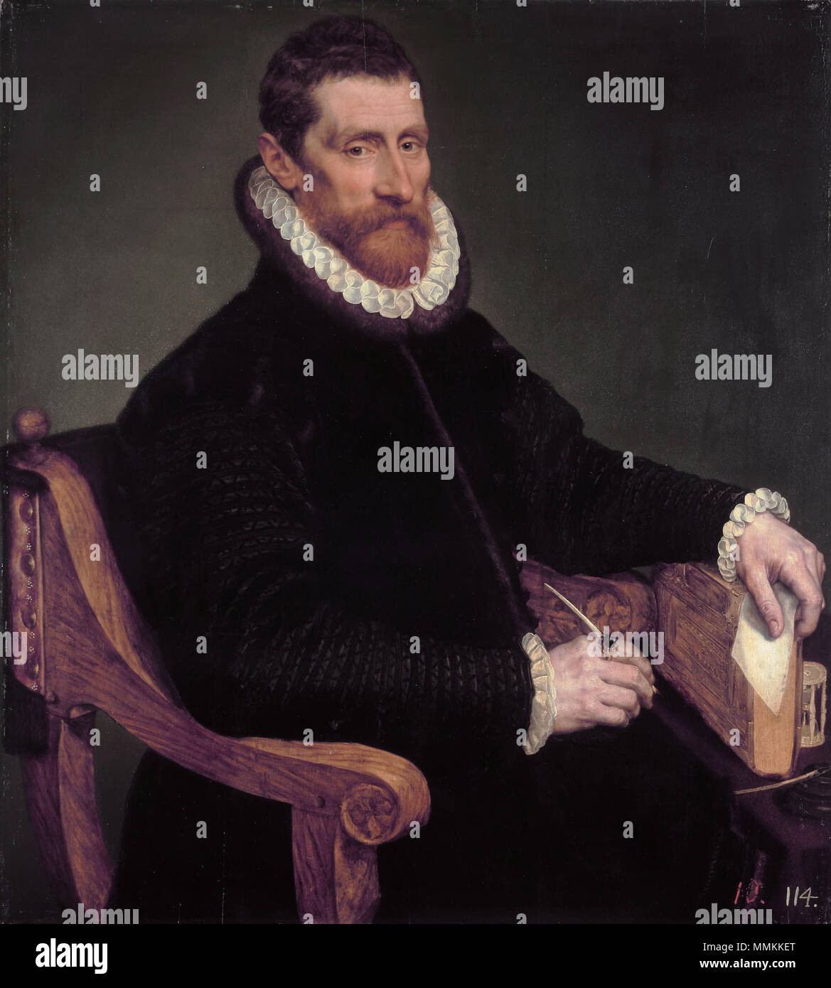 Ritratto di un uomo. La seconda metà del XVI secolo. Frans Pourbus (MI) - Ritratto di un uomo - WGA18228 Foto Stock