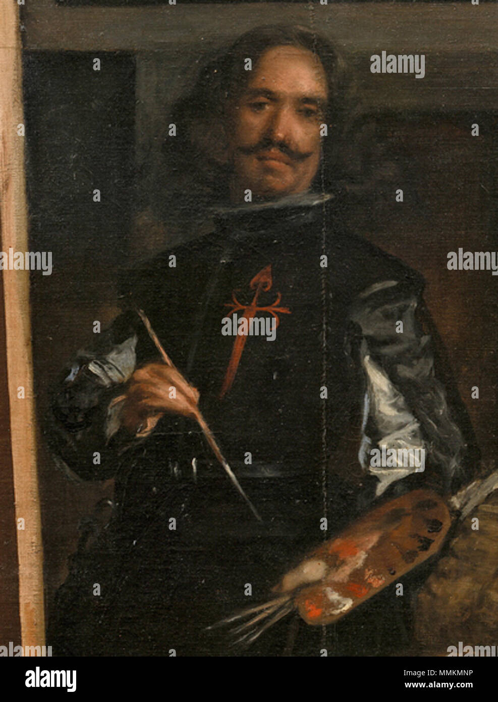 . Pittore spagnolo pittore spagnolo che è stato il primo artista di corte di re Filippo IV DiegoVelazquez MeninasDetail Foto Stock